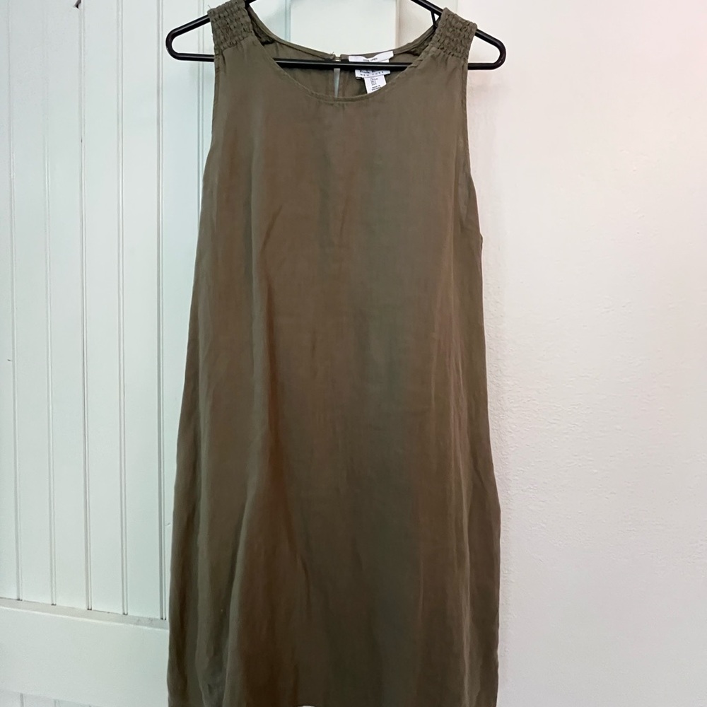 Green Nicole Miller Linen Dress